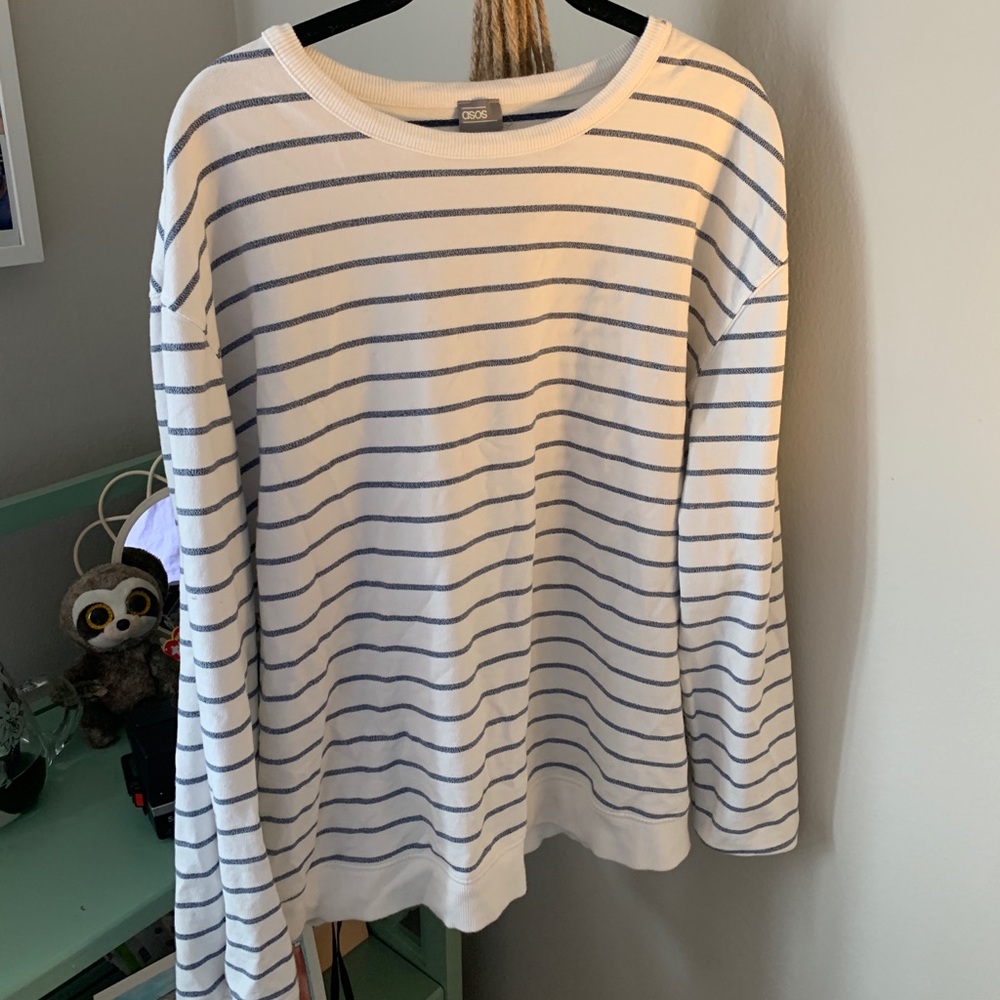 Striped Crew Neck Long Sleeve Shirt